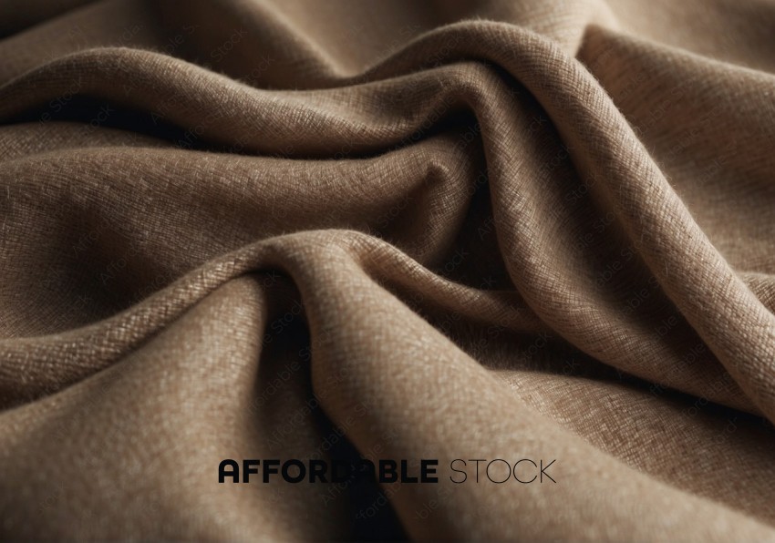 Textured Brown Fabric Close-Up