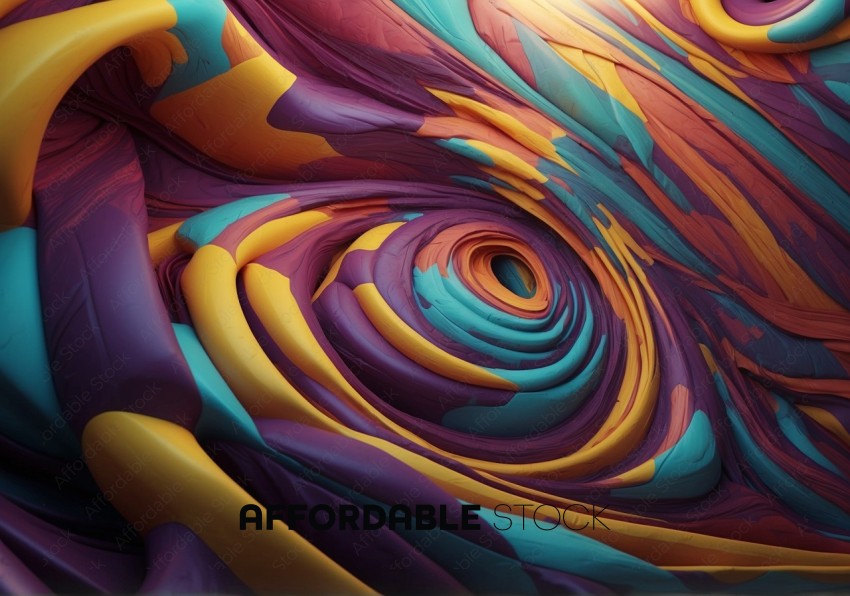 Vibrant Abstract Color Swirls