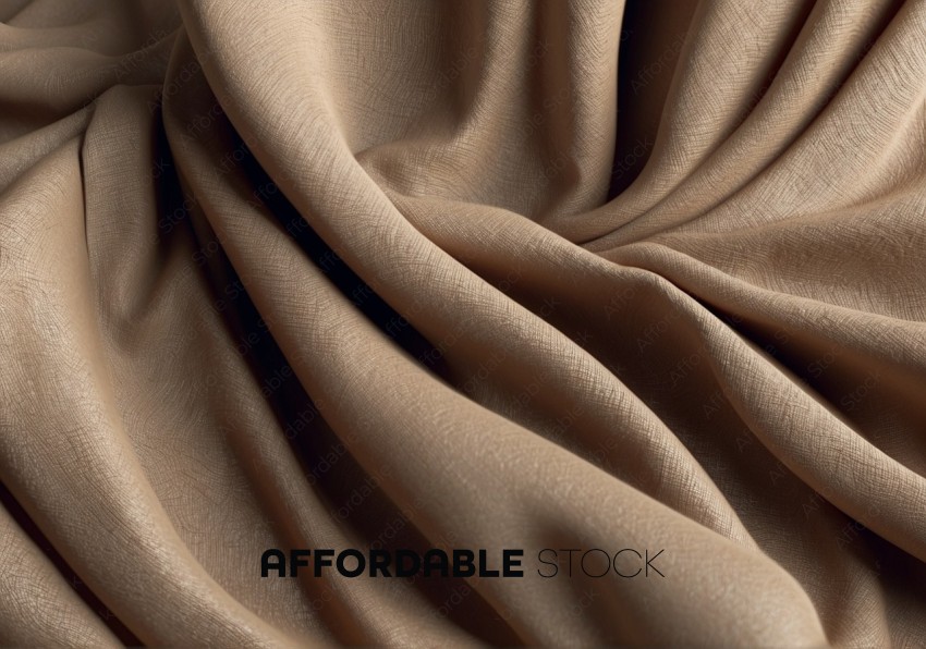 Textured Beige Fabric Closeup