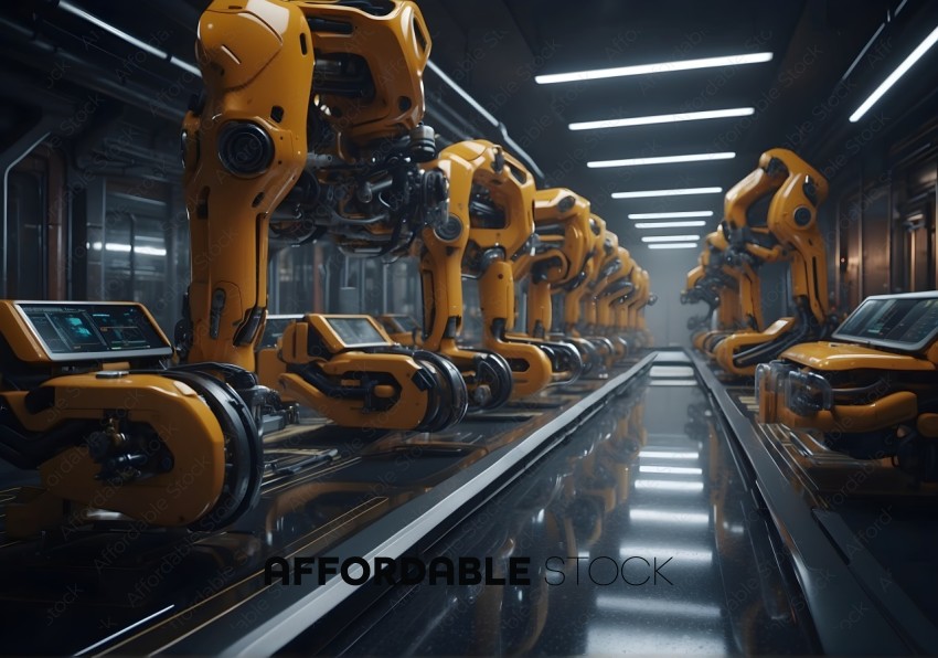 Robotic Arms in Production Line