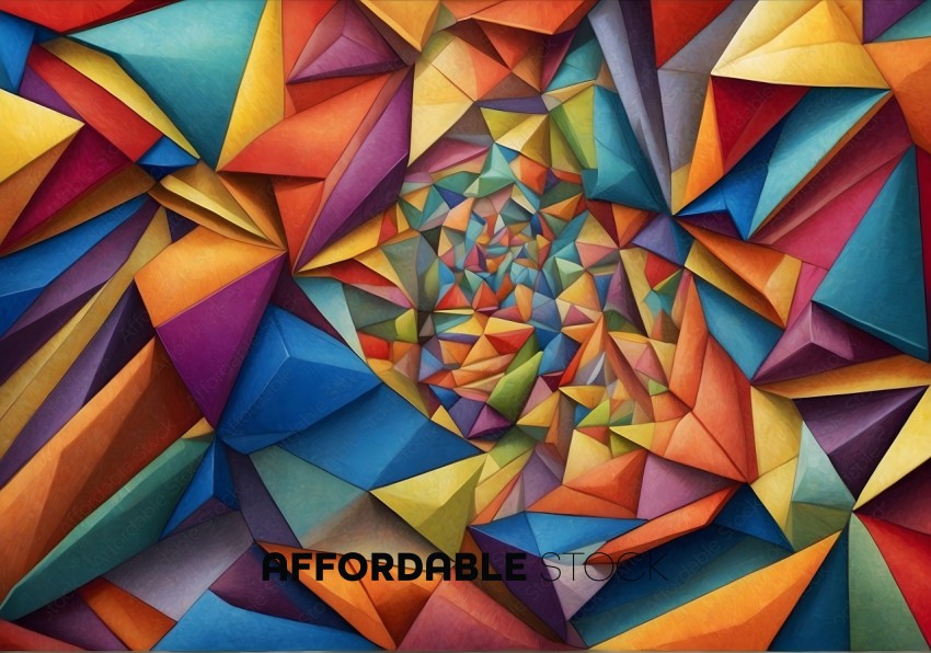 Colorful Abstract Geometric Artwork