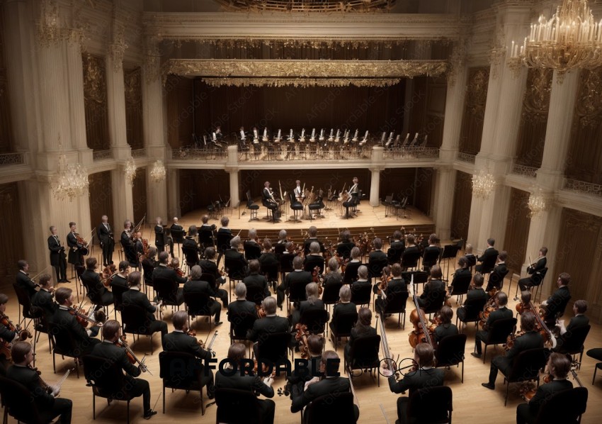 Symphony Orchestra Performance in Concert Hall
