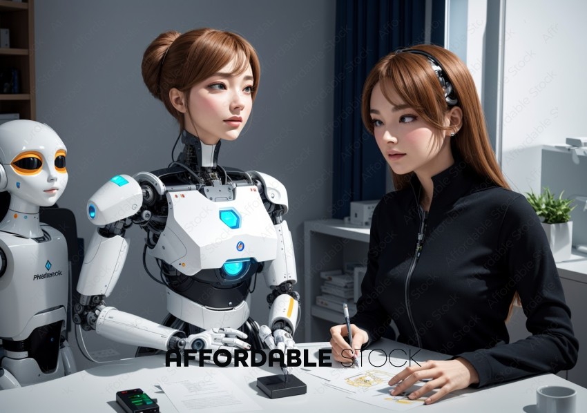 Humanoid Robots Assisting in Office Work