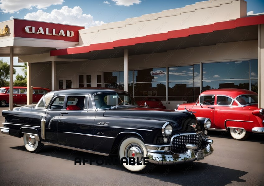 Vintage Cars at Retro Dealership