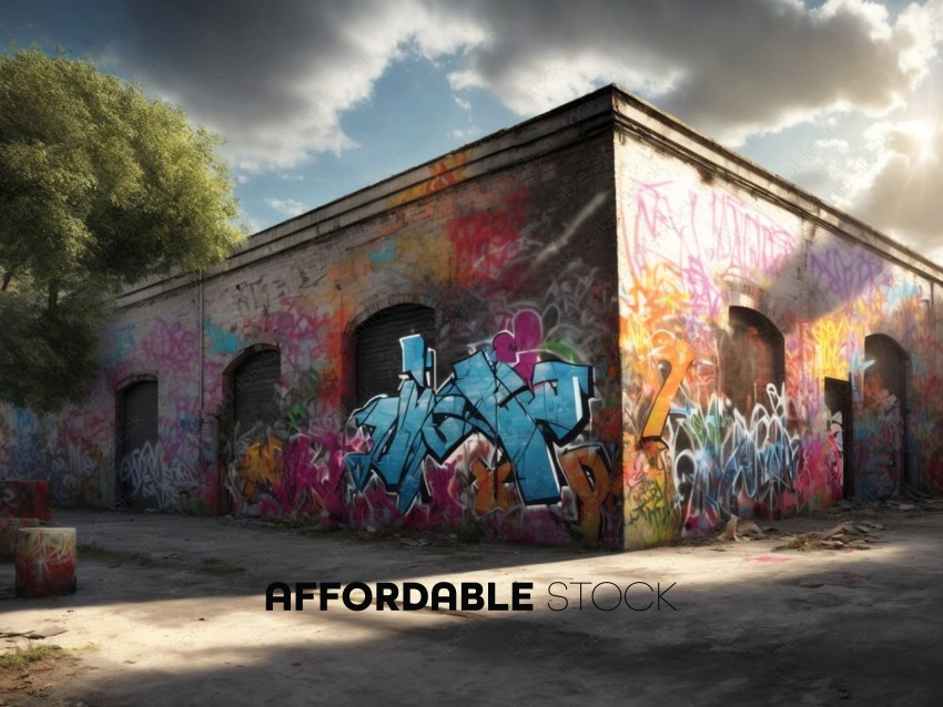 Graffiti Art on Abandoned Building Walls