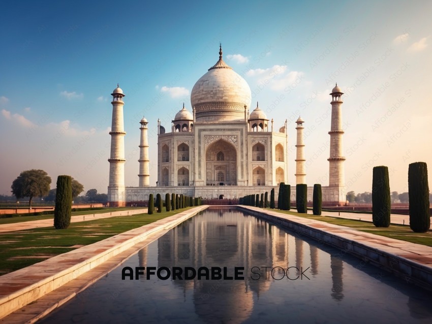 Taj Mahal Sunrise Reflection