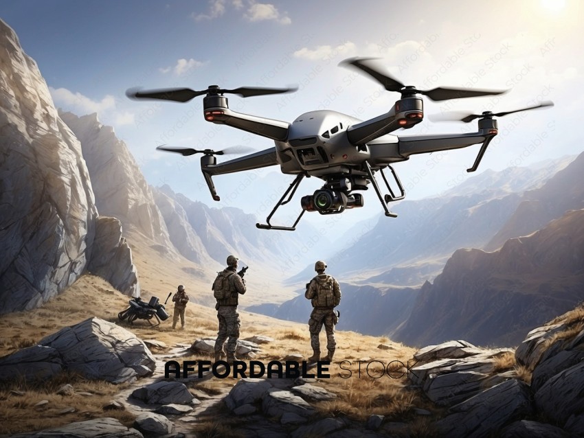 Military Drone Surveillance in Mountainous Terrain