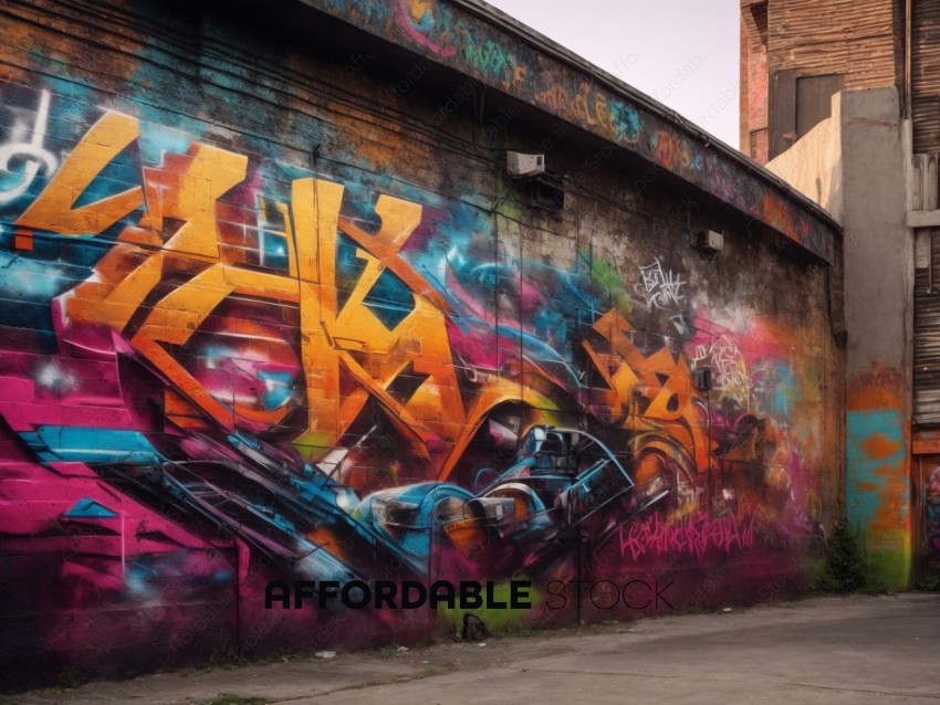 Vibrant Street Art on Urban Wall