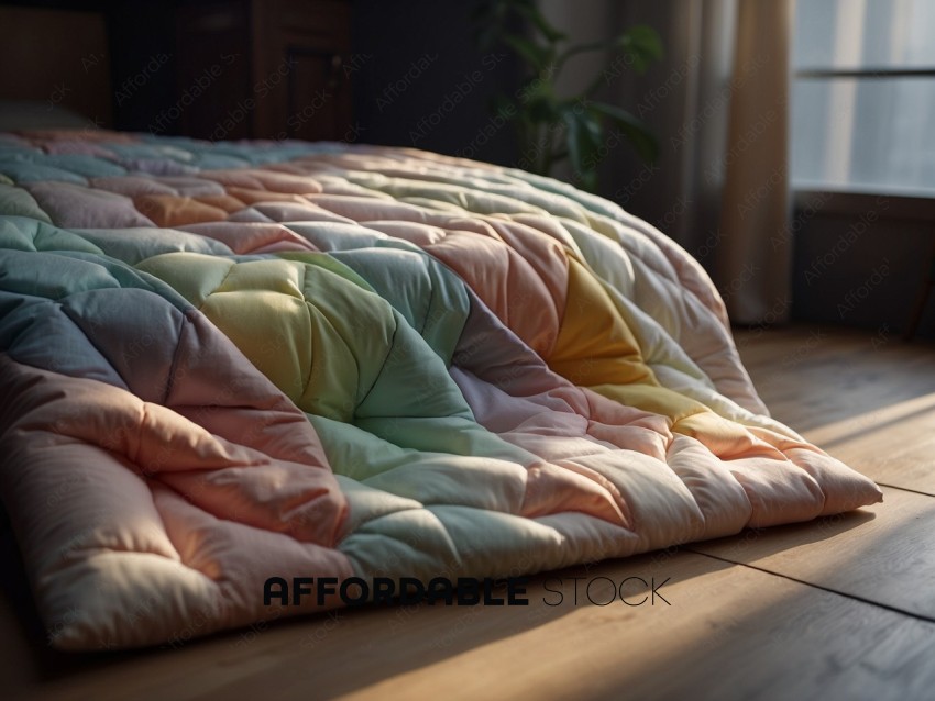 Sunlit Pastel Bed Comforter