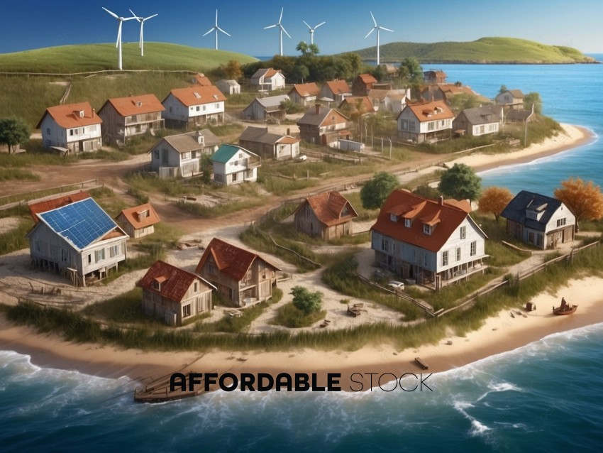Coastal Village with Renewable Energy
