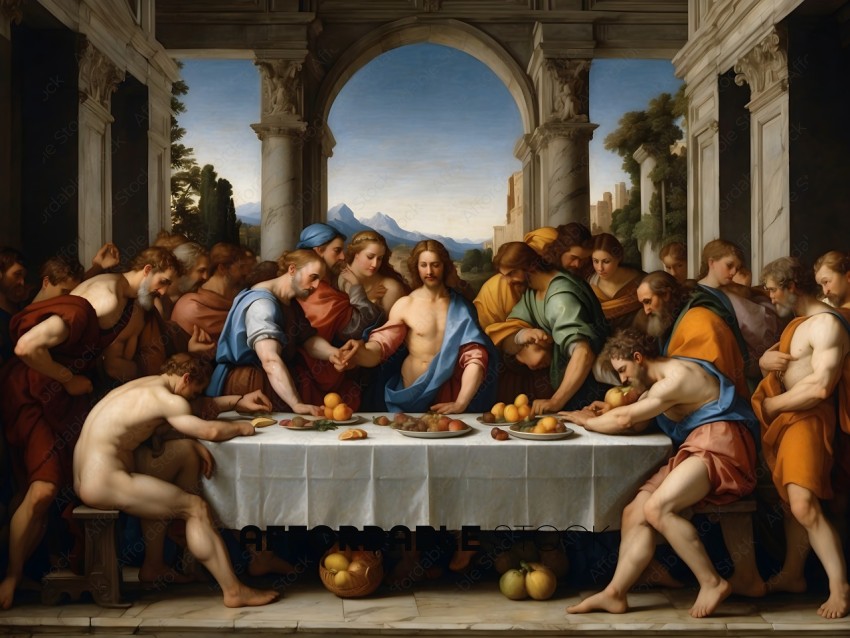 A group of people eating at a table