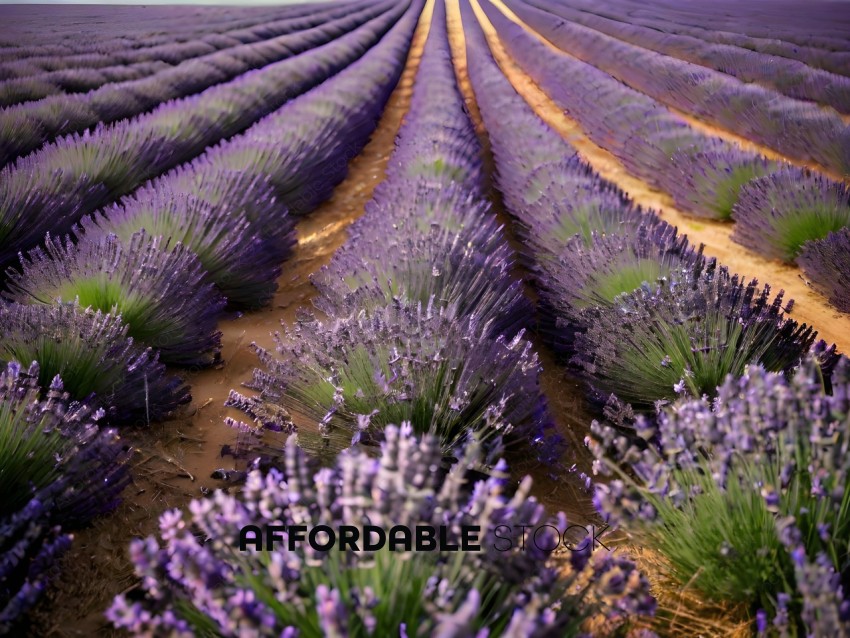 Purple Flowers in a Field