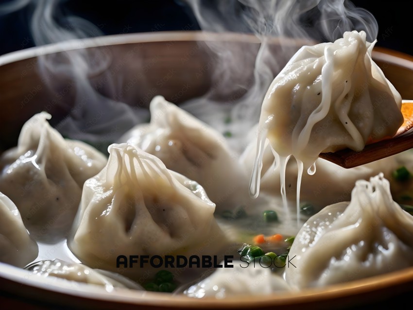 Steamed Dumplings with Vegetables and Sauce