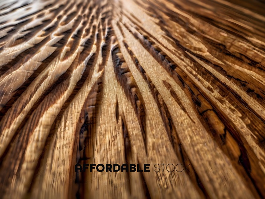 Wooden surface with grain and knots