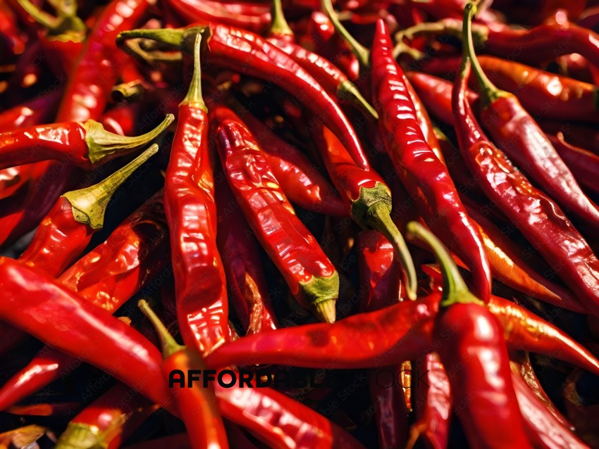 Red Peppers in a Pile