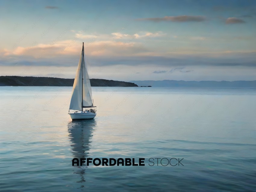 Sailboat in calm waters