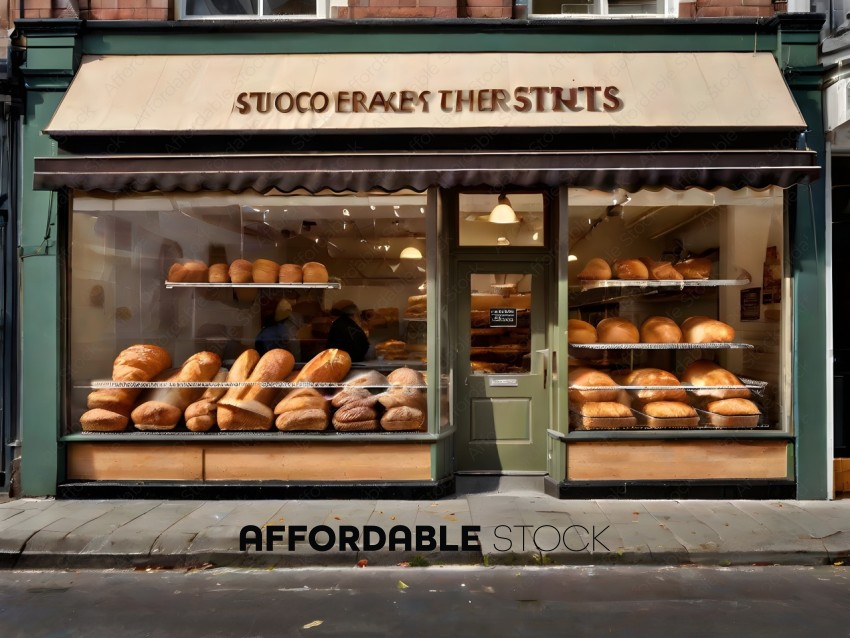 Bread Display in Storefront
