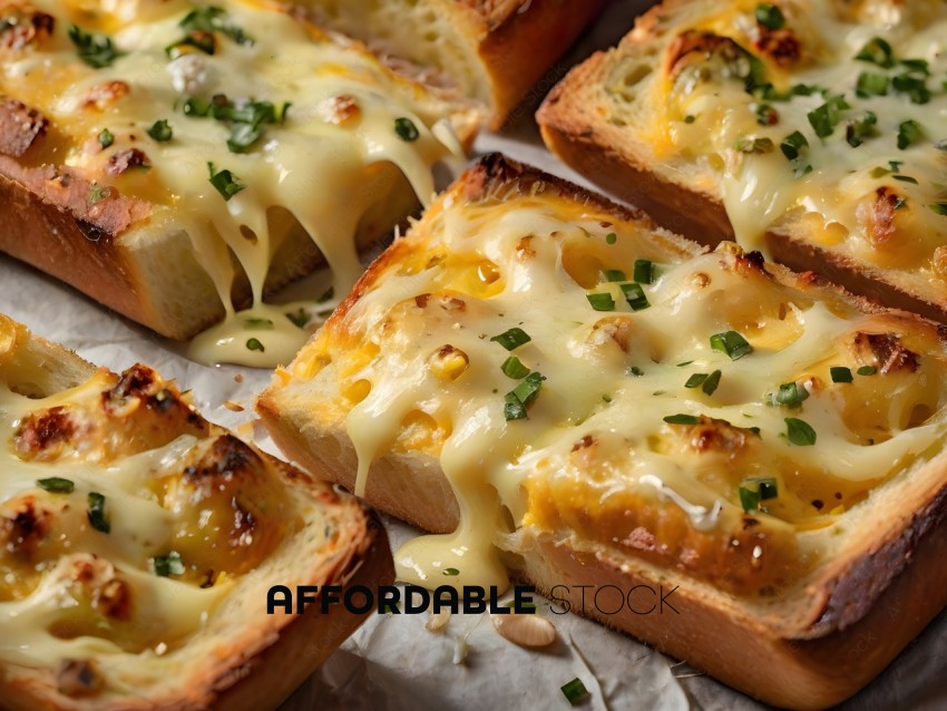 Cheese Bread with Parsley and Garlic