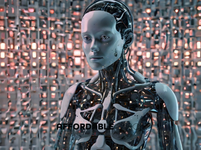 A robot with a human-like appearance