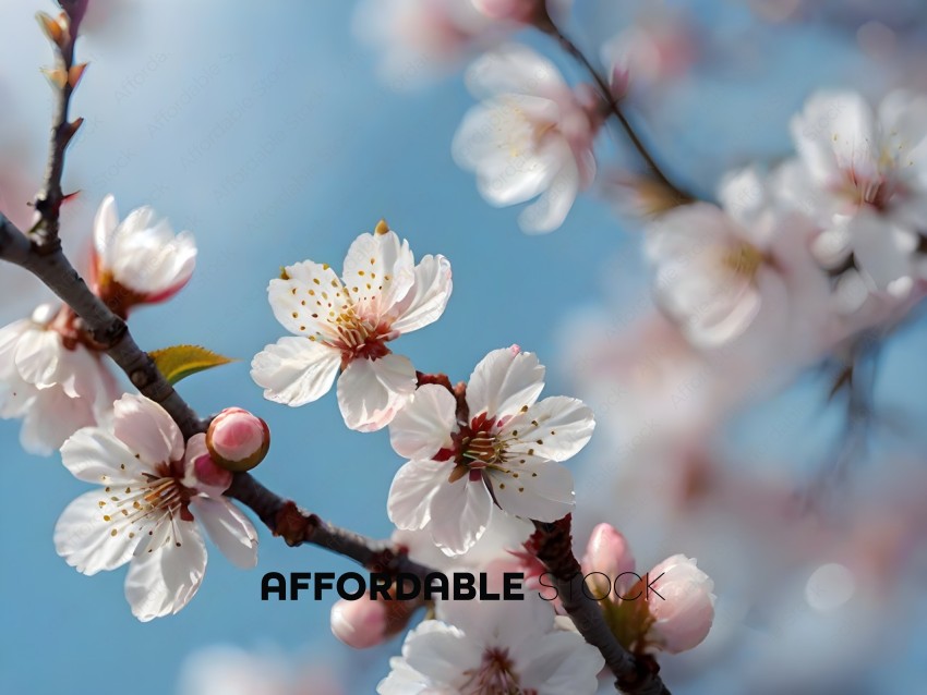Blossoming Cherry Tree Branches
