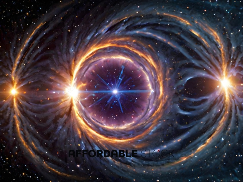 A starburst galaxy with a blue starburst