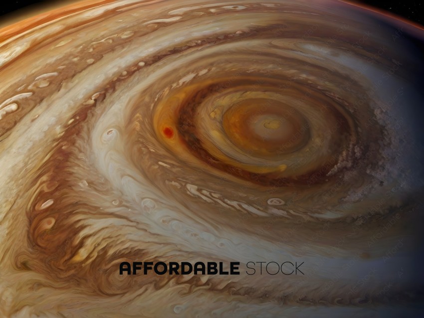 A close up of a swirling, brown, and orange liquid