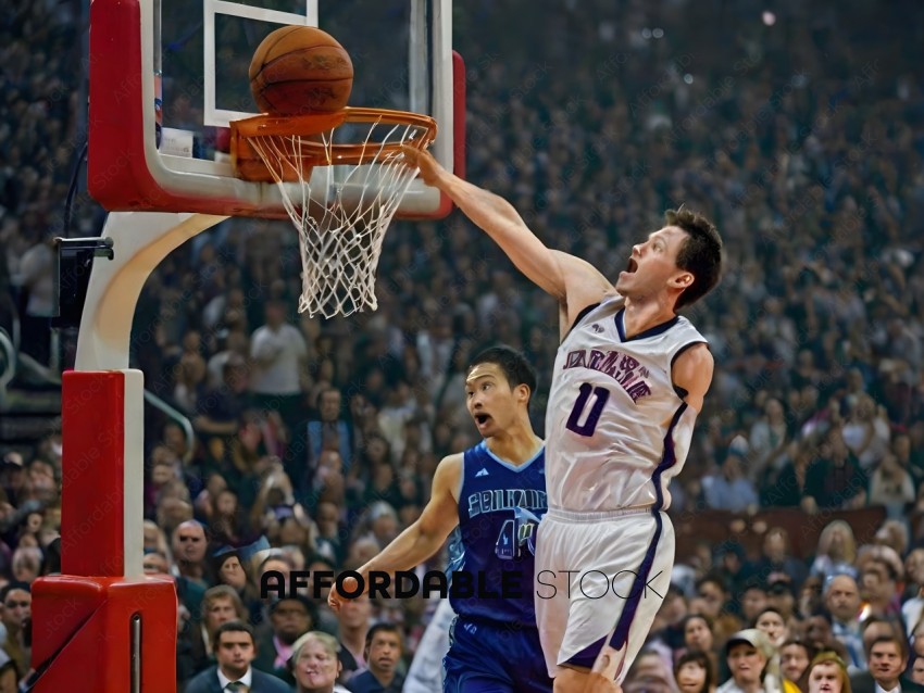 Basketball Player Making a Jump Shot
