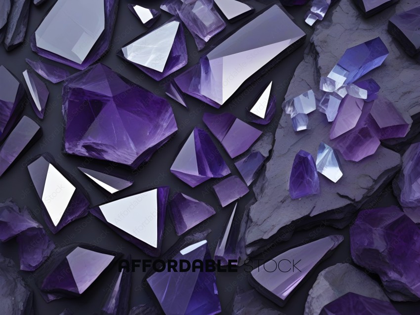 A collection of purple crystals