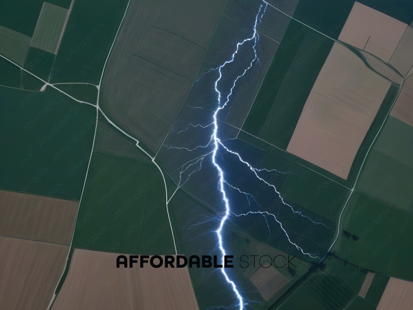 Lightning Strikes Field