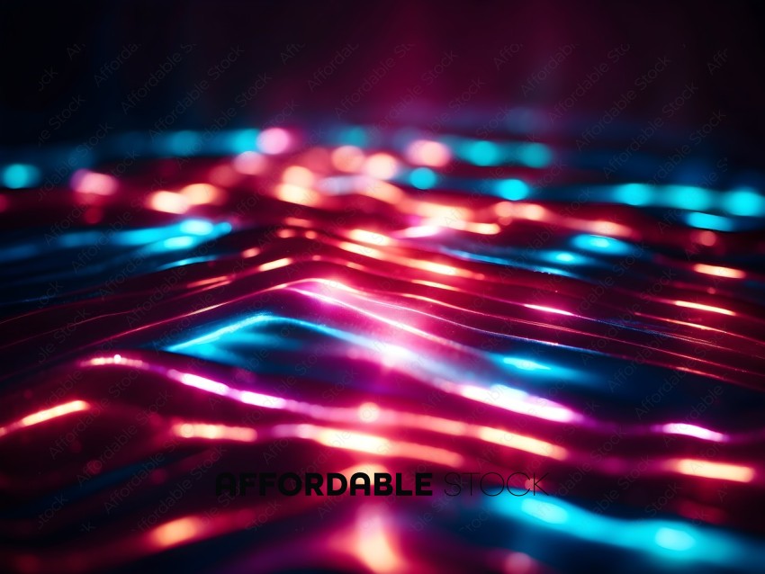 A colorful, glowing pattern