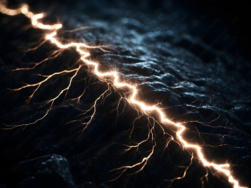 Lightning Strikes Black Rock