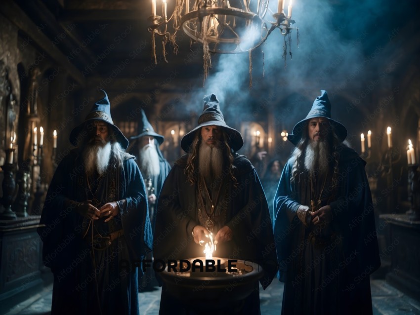 Wizards Standing in a Circle