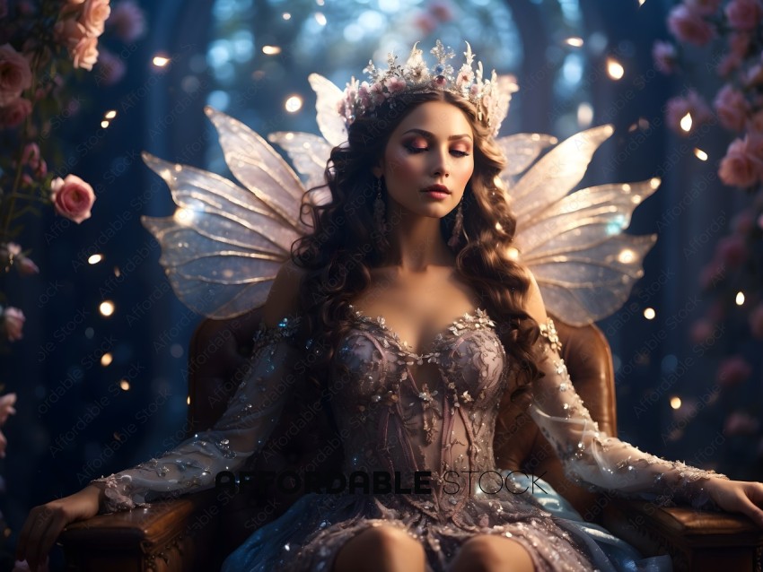 A fairy tale princess in a magical world