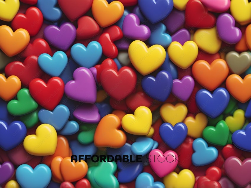 Colorful Heart Shaped Decorations