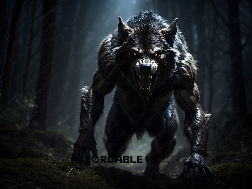 A Werewolf in the Woods
