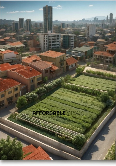 Urban Farming in a City Landscape