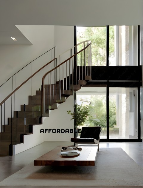 Modern Home Interior with Elegant Staircase