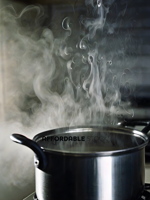 Steaming Pot of Food