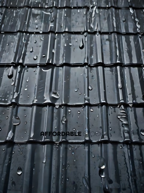Raindrops on a roof
