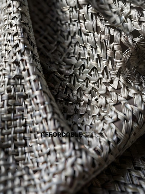 A close up of a woven material