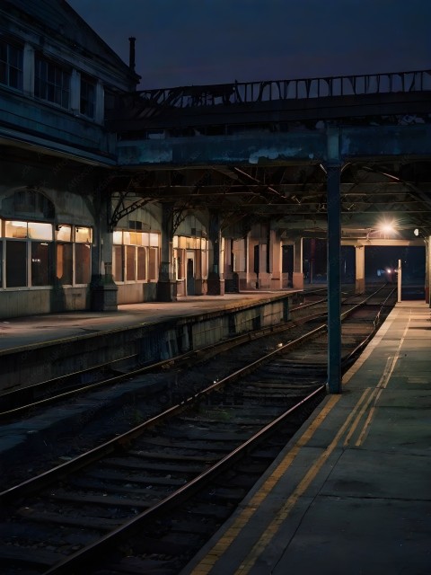 Train Station at Night