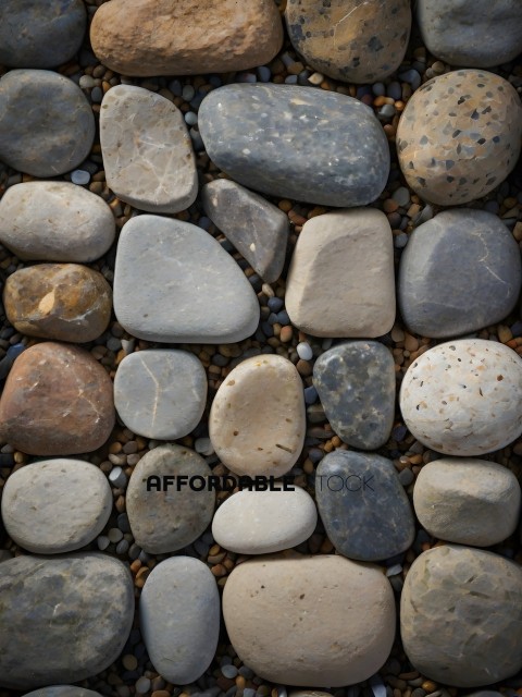 A collection of rocks in a pile