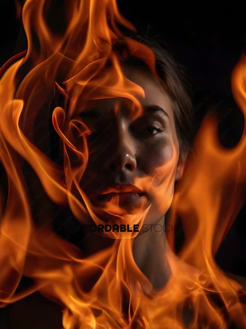 A woman with fire in her eyes