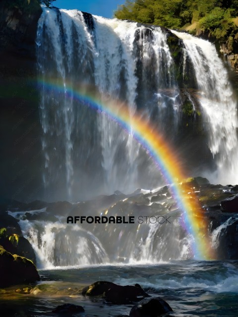 A Rainbow in the Waterfall