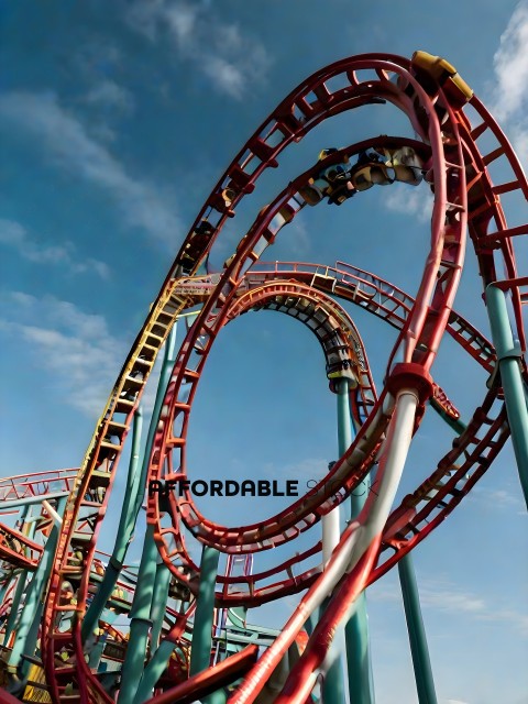 Roller Coaster Ride at Amusement Park