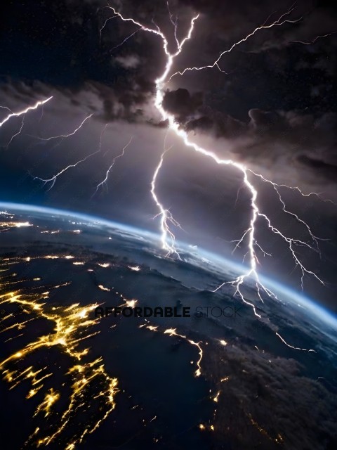 Lightning Strikes Earth