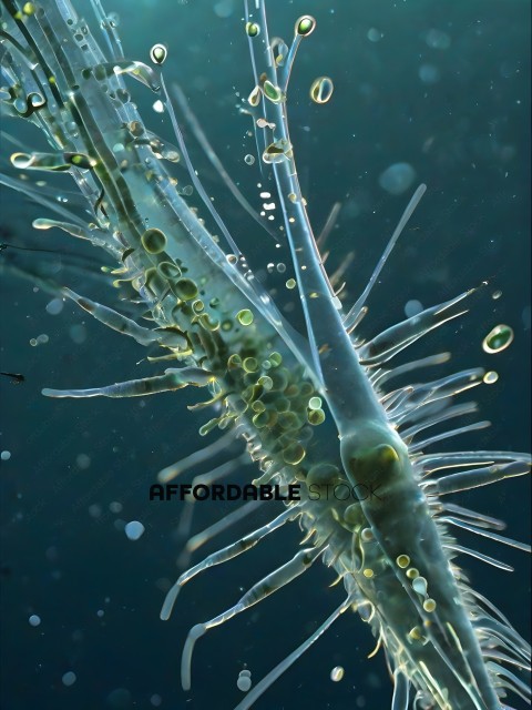 A close up of a sea creature with many spikes