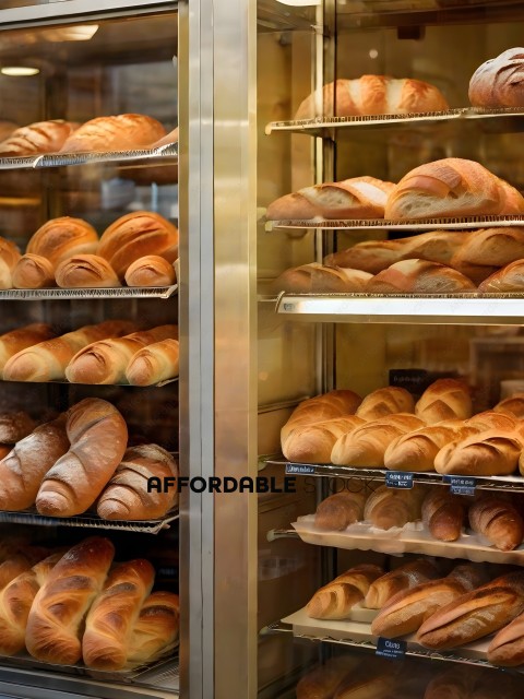 Bread Display in a Bakery