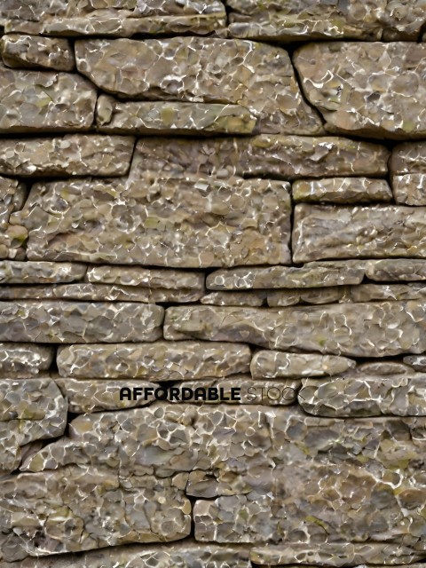 A close up of a stone wall with a lot of cracks
