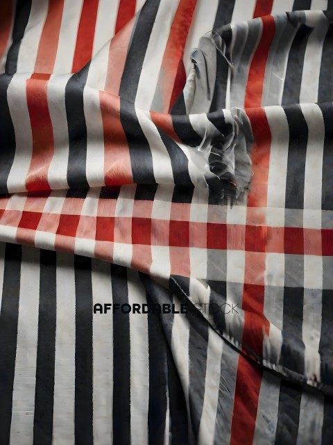 A Striped Cloth with a Tear